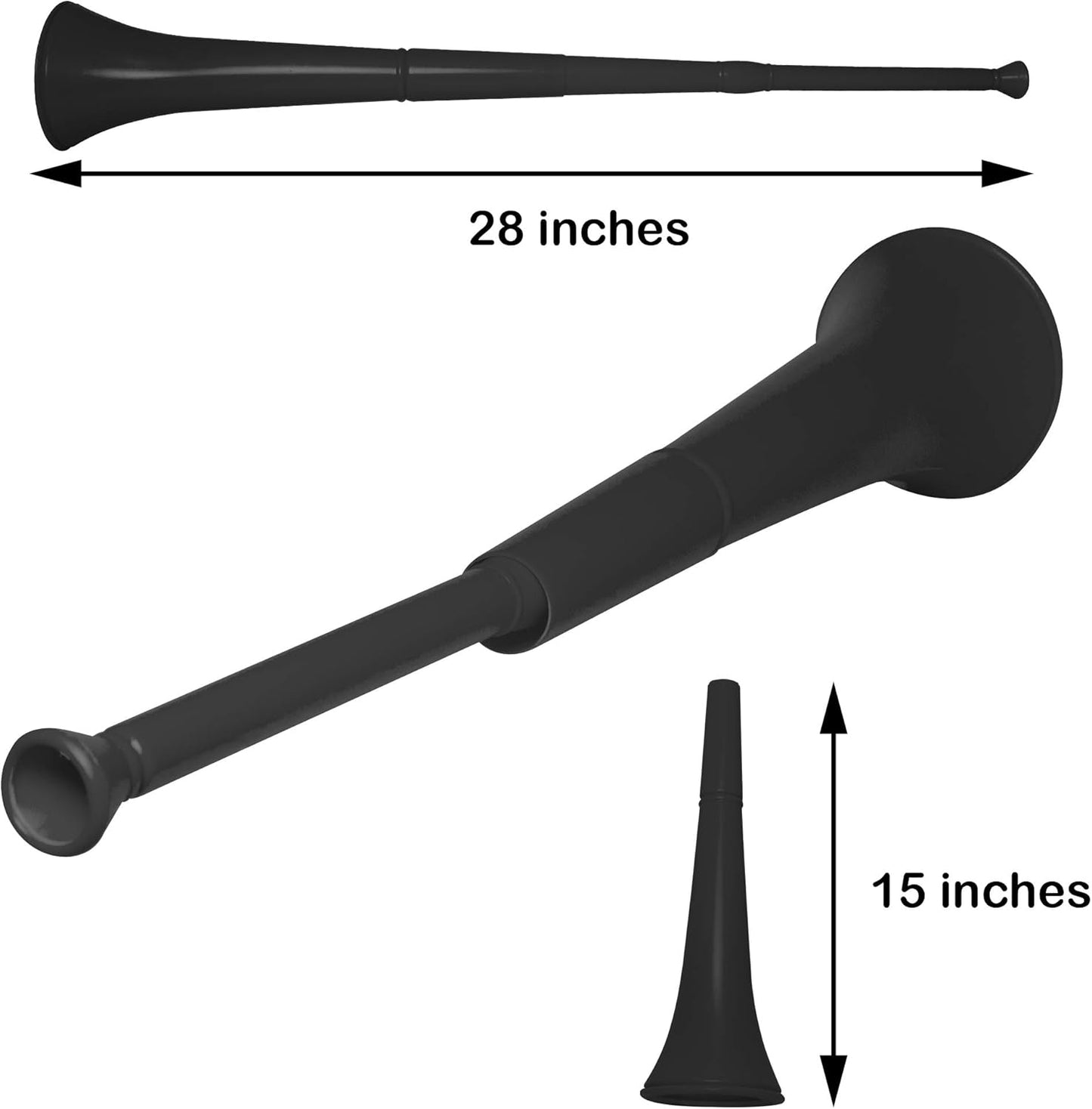 Collapsible Stadium Horn - 28" - Black
